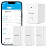 Govee WiFi Digital Hygrometer Thermometer 3 Pack, Indoor Outdoor Smart Gateway Room Temperature Humidity Sensor, Wireless Temp Gauge with App Alert, for Home, Greenhouse(not Support 5G WiFi)