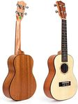 Kmise 24" Top Solid Spruce Concert Ukulele Hawaii Guitar professional K-24B