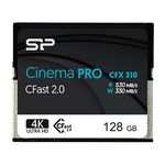 Silicon Power 128GB CFast2.0 CinemaPro CFX310 Memory Card, 3500X and up to 530MB/s Read, MLC, for Blackmagic URSA Mini, Canon XC10/1D X Mark II and More