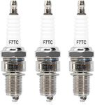 YOFMOO 3 pcs Spark Plug F7TC Compatible for GX120 GX160 GX200 GX240 GX270 GX340 GX390 Generator Lawnmower Tractor Rototiller Water Pump Gokart Mini Bike Tillage Polishing Machine 170FF 173F