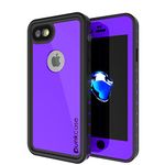 iPhone 7 Waterproof Case, Punkcase [StudStar Series] [Slim Fit] [IP68 Certified] [Shockproof] [Dirtproof] [Snowproof] Armor Cover for Apple iPhone 7s & 7 [Purple]