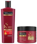 Tresemme Keratin Mask, 300 Ml & Keratin Smooth Shampoo 340 Ml, With Keratin & Argan Oil For Straighter, Shinier Hair - Nourishes Dry Hair & Controls Frizz