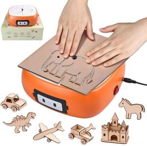 𝐔𝐩𝐠𝐫𝐚𝐝𝐞Kid-Safe Cardboard Cutter Machine,Kid-Friendly Power Tool,Bladeless Craft Saw,STEM + STEAM Educational Toy for Boys and Girls Ages 5+,for DIY Cardboard Projects 3D Models，5-Year Warranty
