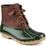 Sperry Women's Saltwater Boot, Tan/Green, 5 M US