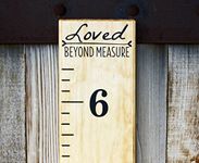 DIY Vinyl Growth Chart Ruler Decal Kit, Loved Beyond Measure