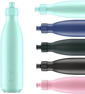 Chilly's Original Sports Bottles - BPA-Free Stainless Steel Reusable Water Bottle - Keeps Cold, Double Walled, Vacuum Insulated - Dishwasher Safe Lid - 750ml - Pastel Green