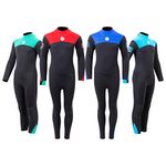 Two Bare Feet Kids Glider Childrens Full Length Neoprene Wetsuit Boys and Girls For Swimming Surfing Diving (Blue, Age 16)