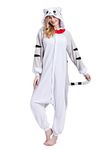 Magicalani Adult Onesie Pajamas - Unisex Halloween Animal Costume Sleepwear for Men & Women - Comfy & Fun Cosplay Outfit, Cheese Cat, Large