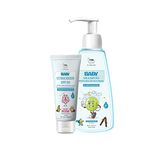 TNW- The Natural Wash Baby Shampoo & Sunscreen SPF 30 Cream | For Cleansed Hair | Nourished Skin