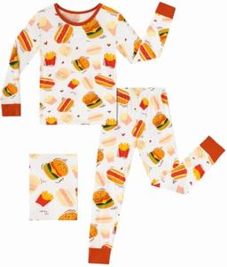 GUISBY Baby Rayon of Bmamoo Printed Pajamas Set Long Sleeve 2 Piece 18-24M