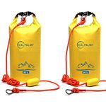 CALPALMY (2-Pack) 2-in-1 Sand Anchor for Small Boats, Power Watercrafts, Canoes and Kayaks | Waterproof Dry Bag for Hiking, Camping, Water Sports, Kayaking, Boating, Surfing and Tubing