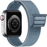 Yoohoo Nylon Straps Compatible with Apple Watch Straps 38mm 40mm 41mm 42mm(Series 10) Women Men,Upgraded Soft Nylon Strap Replacement Watch Bands for iWatch Series 10 9 8 7 6 5 4 3 2 1 SE/Storm Gray