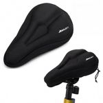 Boldfit Cycle Seat Cover with Advance Gel Cycle Accessories for Bicycle Soft Cushion Seat Cover for Bicycle for Cyclist All Day Riding Bike Riding Saddle - Black