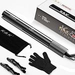 K&K Hair Straighteners for Women, Professional 2 in 1 Straightener and Curler,100% Pure Titaniuam with Nano Ceramic Tourmaline Coating Plate 130-230°C Flat Iron for All Hairstyles