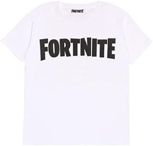 Fortnite Logotipo del Texto Camiseta de los Muchachos Blanco 140