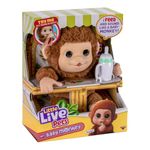 Little Live Pets - Mango, the interactive monkey, 50 interactive sounds and mouth movement, loves tickling and makes joyful sounds when you touch the belly! Packed with LP5000000 accessories