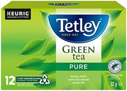 Tetley Green Tea Single Serve K-Cup pods for Keurig brewers, 12 count