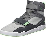 Supra Men's Breaker Hi-Top Trainers, Grey Grey Mint White 024, 6 UK