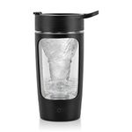 EQURA Electric Shaker Bottle,650ML Protein Shake Mixer, Made with Tritan - BPA Free - Portable Mixer Cup/USB Rechargeable Shaker Cups for Protein Shakes and Meal Replacement Shakes (Black)