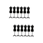 ifundom 12 Pcs Bracket Doll Dress Form Mannequin Doll Dress Support Formal Forms Girl Model Stand Plastic