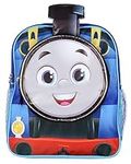 AI ACCESSORY INNOVATIONS Thomas The Train and Friends 14" Kids School Travel Backpack Bag For Toys w/ 3D Character Front Pocket, Blue, One Size, Travel Backpacks