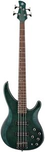 Yamaha TRBX604 4-String Flamed Maple Bass Guitar, Indigo Blue