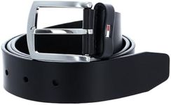 Tommy Hilfiger Men New Denton 3.5 Belt Leather, Black (Black), 85