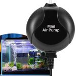 KINGYEENUO Aquarium Air Pump, Fish Tank Air Pump for Aquarium 1W, Aquarium Aerator Quiet Oxygen Pump for 1-15 Gallon Fish Tank with Air Stone Air Tubing Clip