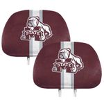 Team ProMark NCAA Mississippi State Bulldogs Full-Print Head Rest Covers, 2-Pack