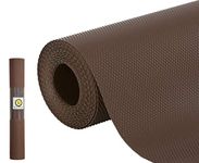 Yellow Weaves PVC Wardrobe/Drawer/Kitchen Shelf Liner Mat (Dark Brown, 3 Meter Roll), Polyvinyl Chloride (PVC)