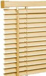 Ruby Deals PVC Venetian Blind Blinds Window 25mm Thin Slats Kitchen Windows Blinds Treatments Easy Fit Curtains Trimmable Fittings Home Office (Natural Wood Grain Effect,W120cm x L150cm)