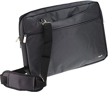 Navitech Black Carry Case/Cover Bag for Portable DVD Players Including The Sylvania 10.1-Inch Dual