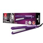 Havells HS4101 Ceramic Plates Fast Heat up Hair Straightener, Straightens & Curls, Suitable for all Hair Types (Purple)
