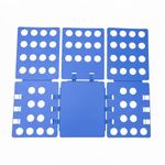 Magic Fast Speed Clothes Flip Folding Board Blue Organiser, 31 x 23.5 cm for Adult Shirt T-Shirts and Laundry, Easy and Quick Clothing Folding Tool for Home, Wardrobe Storage and Travel Use