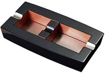 Visol Normandy Carbon Fiber Elongated Ashtray with Adjustable Cigar Rest