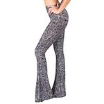 SATINA High Waisted Wide Leg Pants for Women | Women’s Palazzo Pants | Flared Leggings in Regular & Plus Sizes | 10 Colors