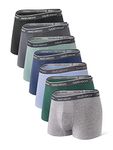 DAVID ARCHY Men's Boxers Bamboo Men's Trunks Underwear Ultra Soft and Breathable Men's Boxer Shorts Multipack - 7 Pack