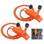 Esteopt Whistles with Reflective Lanyard,2PCS Emergency Whistle,survival whistle loud,safety survival whistle for Outdoors,Hiking,Mountaineering, Boating And Signalling