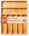 SMIRLY Bamboo Kitchen Drawer Organi