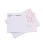 ANGEL & DOVE Pack of 25 'Share a Memory' Funeral Remembrance Cards - A6 (15x10cm)