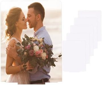 Ahniiqo 6 Packs of 6" x 8" Acrylic Sublimation Blanks Photos, Sublimation Acrylic Printing Heat Press