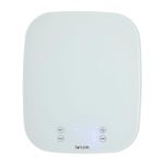Taylor Pro Digital Kitchen Food Scales, Compact Professional Standard with Precision Accuracy and Waterproof Design with Tare Feature, White Glass, Weighs 14 kg/14 L Capacity
