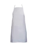 IBEX Unisex Bib Apron with No Pocket, Professional Kitchen Apron for Chefs, Waiters, Cooks, Bar Staff, Catering, White