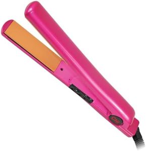 CHI Tourmaline Ceramic Hair Straightening Flat Iron | 1" Plates | Pure Pink | Professional Salon Model Hair Straightener