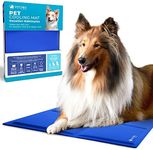 PETPROVED Dog Cooling Mat for Dogs Cats Cool Mat for Dogs Cat Pet Cooling Mat for Cats Dogs 90x50 cm Waterproof Cat Dog Cooling Mat (Dark blue)