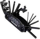 Motorcycle Bike Mechanic Repair Tool Kit with 16 in 1 Multi-Function Allen Key Multi Hex Wrench Screwdriver for Home Outdoor Travel Camping Sport Bicycle Cycling