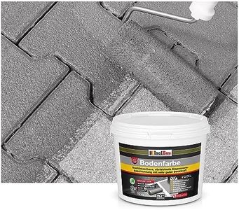 Isolbau Peinture de sol, 12 kg, pour sol et béton, cave, garage, atelier, revêtement de sol imperméable pour intérieur et extérieur, gris béton (RAL)