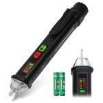 X-COTEC Voltage Tester Pen, Non-Contact Electrical Tester, Sensitivity Circuit Tester, Live Wire Detector, Cable Detector for Wall with Flashlight, Buzzer Alarm, Wire Breakpoint Finder