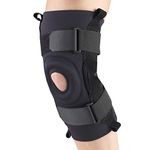 OTC Knee Stabilizer, Hinged Bars, Neoprene, Black, 4X-Large