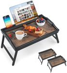 2 Pack Bed Tray Table Breakfast Tra